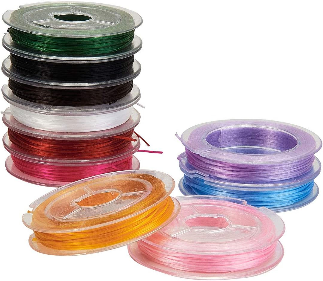 Stiesy 0.8mm Elastic Beading Thread Cord Strong Stretchy