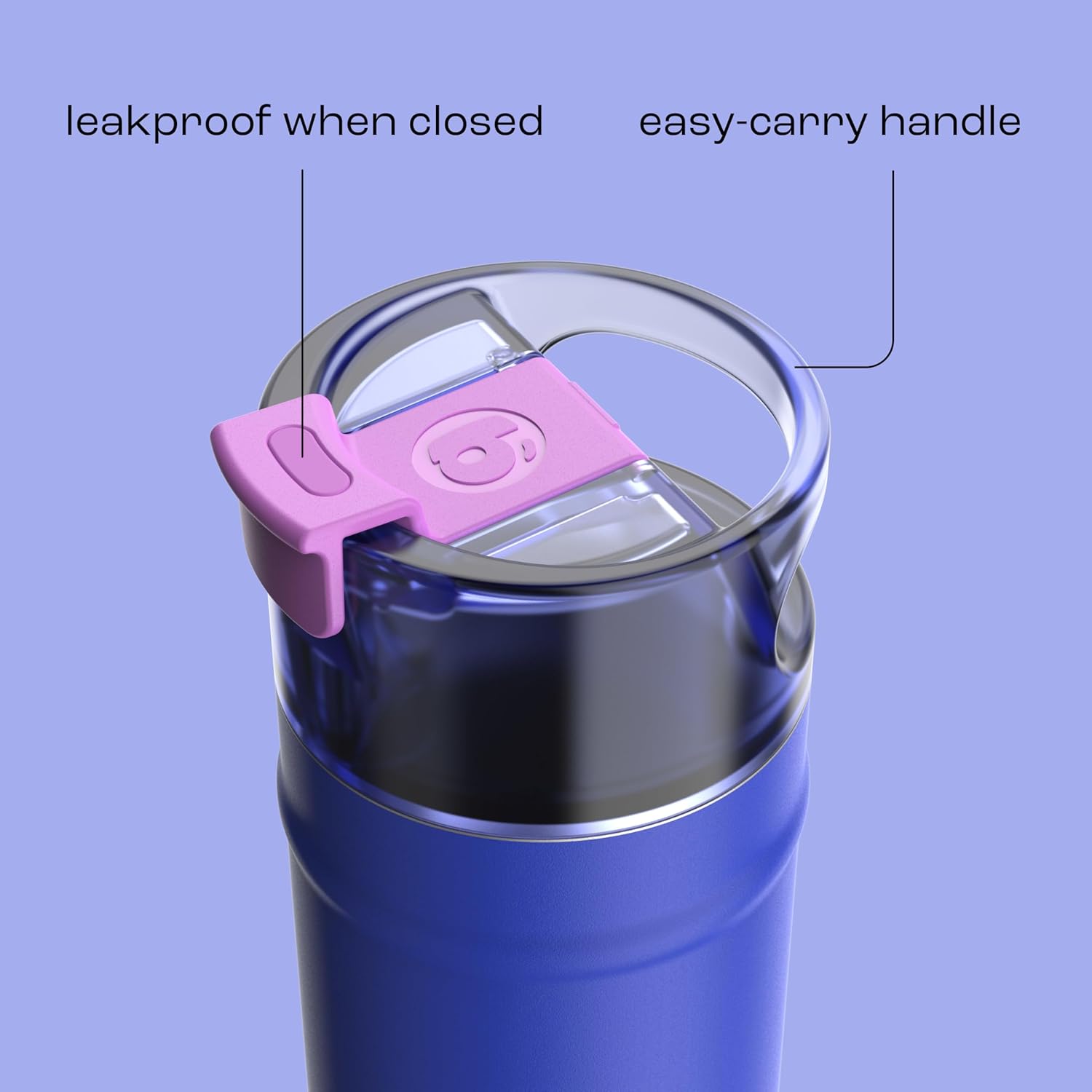 bubba 24 oz Dualsip Insulated Stainless Steel Water Bottle with Straw - Reusable, Leakproof, Lightweight, Dishwasher Safe, Lead-Free and BPA-Free, Ocean Energy - Image 4