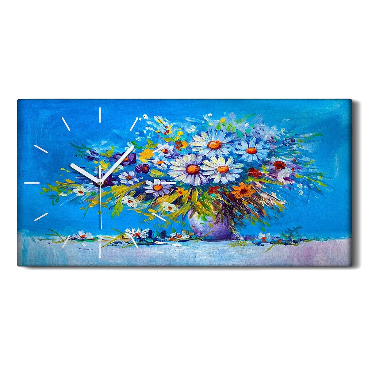 Horloge sur Toile Salon et Chambre - Décoration Murale Nature Zen