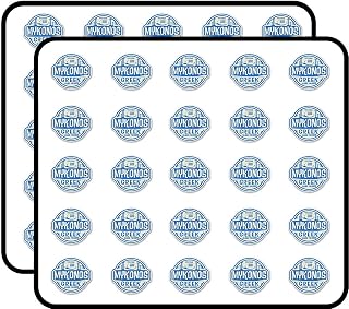 Mykonos Greece Sticker for Scrapbooking, Calendars, Arts, Kids DIY Crafts, Album, Bullet Journals 50 Pack