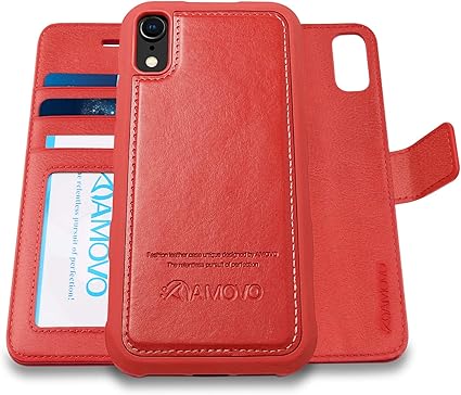 Amazon Co Jp Amovo Iphone Xr ケース 手帳型 分離式 取り外し自由 カード収納 横開き スタンド アイフォン Xr 手帳カバー Iphone Xr 赤い 家電 カメラ