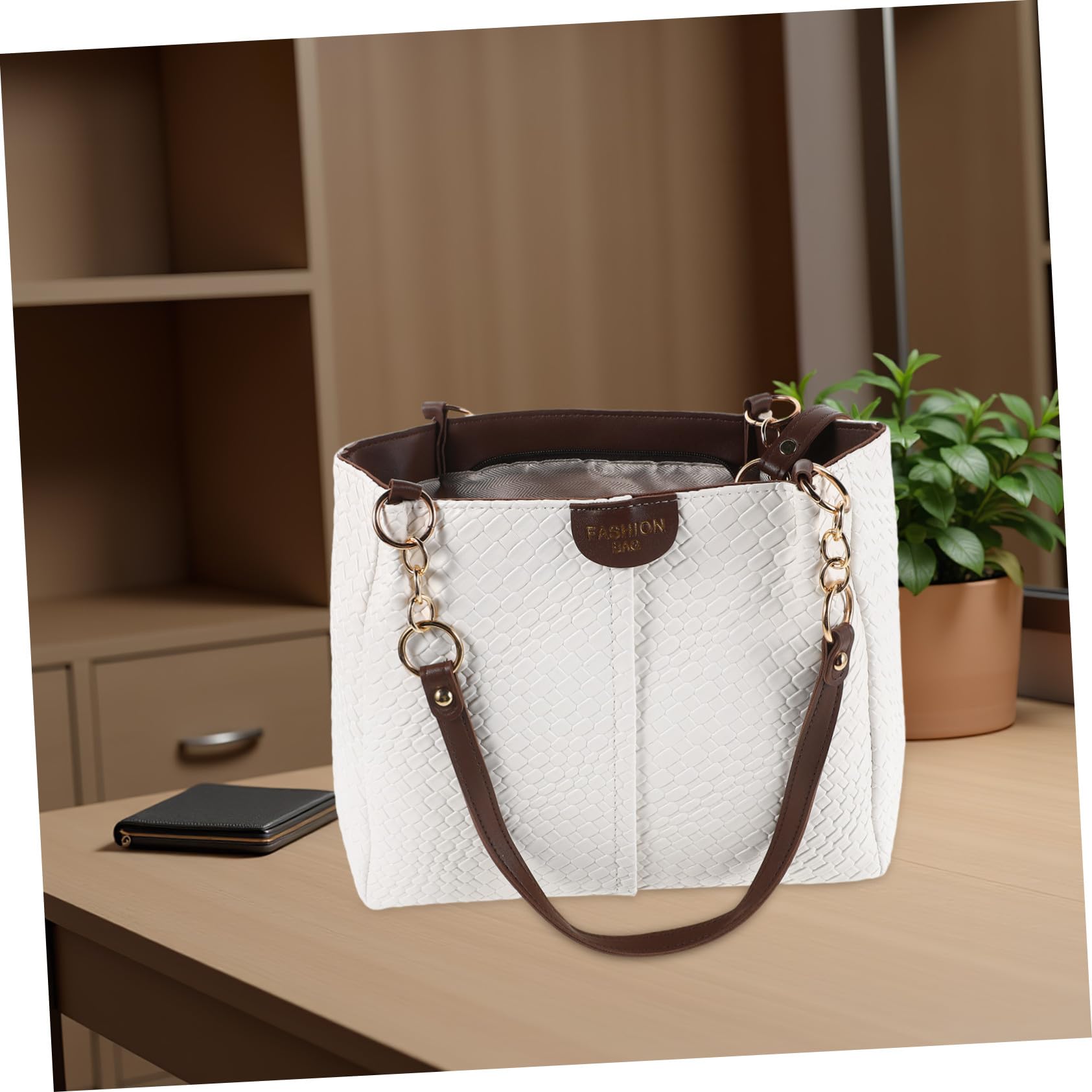 Healvian Bolsos de Moda de Cuero de Pu Patrón Bolso de Hombro Asa Superior para Mujeres Mano para Verano y Viajes para Playa
