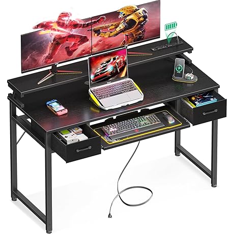 ODK Computer Desk with Drawer for Home Office and Gaming, 48 Inch...