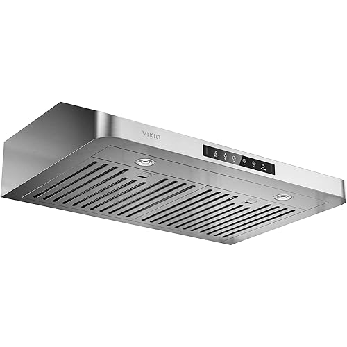 Under Cabinet Range Hood 30 Inch, 980CFM Fast Venting Ducted, Kitchen Hood With 3 Speed Gesture Sensing & Touch Control, Stainless Steel Stove Vent Hood With LED Light And 2 Baffle Filters