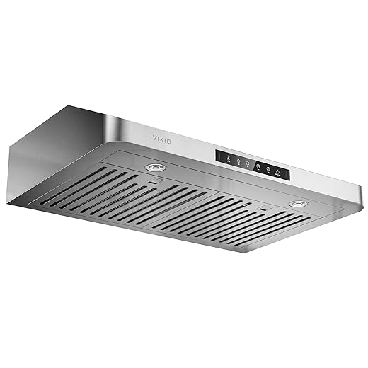 Under Cabinet Range Hood 30 Inch, 980CFM Fast Venting Ducted, Kitchen Hood With 3 Speed Gesture Sensing & Touch Control, Stainless Steel Stove Vent Hood With LED Light And 2 Baffle Filters