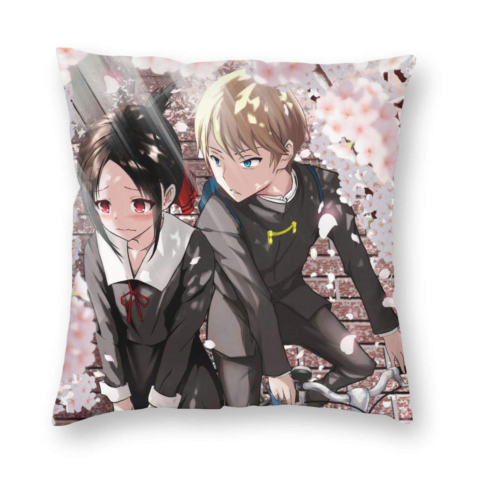 Amazon Com Hopeoflove 3d Print Custom Convenient Design Hot Kaguya Sama Love Is War Miyuki Shirogane Anime Square Pillow Two Side Decorative Pillowcase Hidden Zipper Throw Pillow Covers Seat Pillowcase Home Kitchen