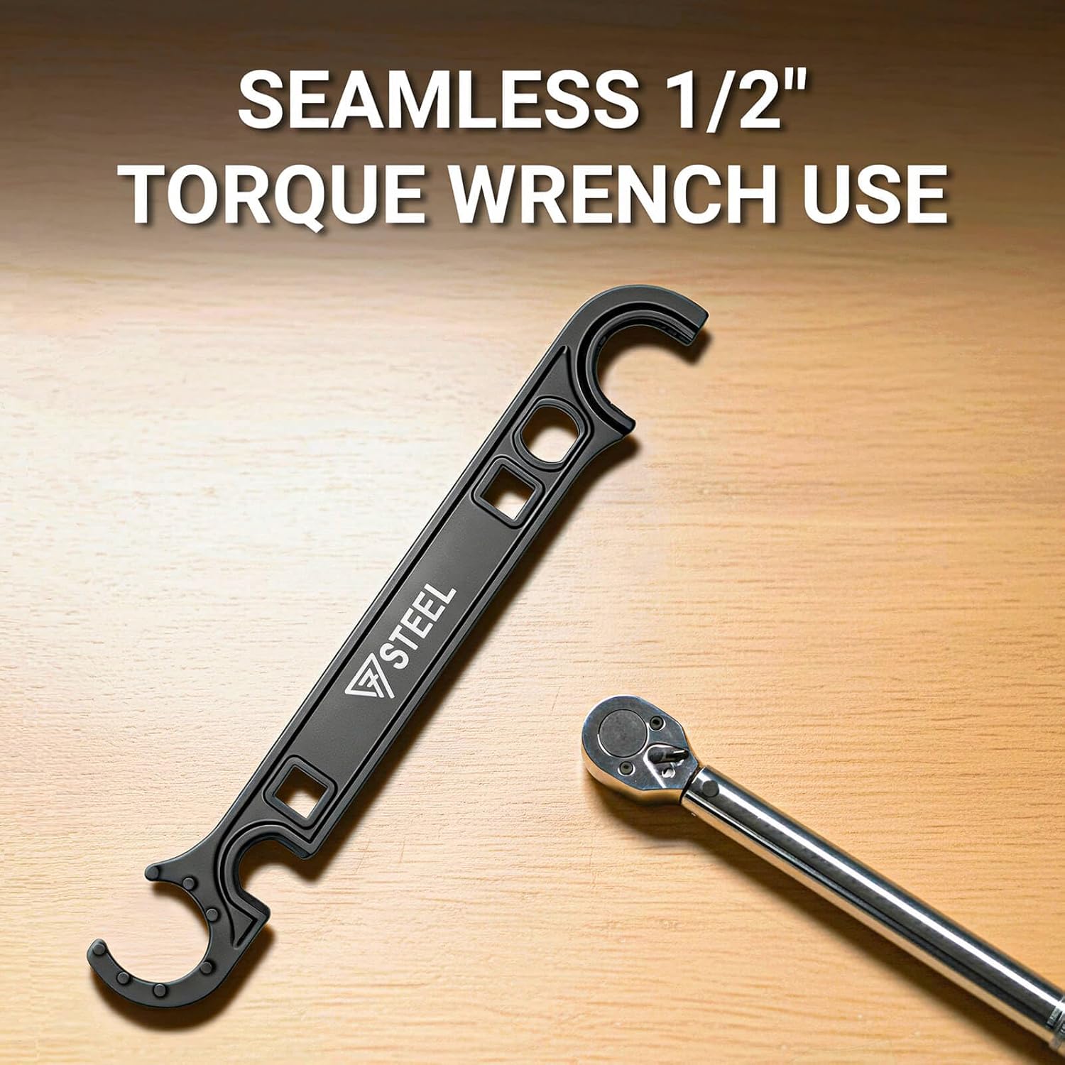 Armorers Wrench, Heat-Treated 42CrMo Steel Heavy-Duty Multi-Function Tool, Precision Spanner Wrench for Assembly & Maintenance, Rust-Resistant Manganese Phosphate Coating, Ergonomic Grip