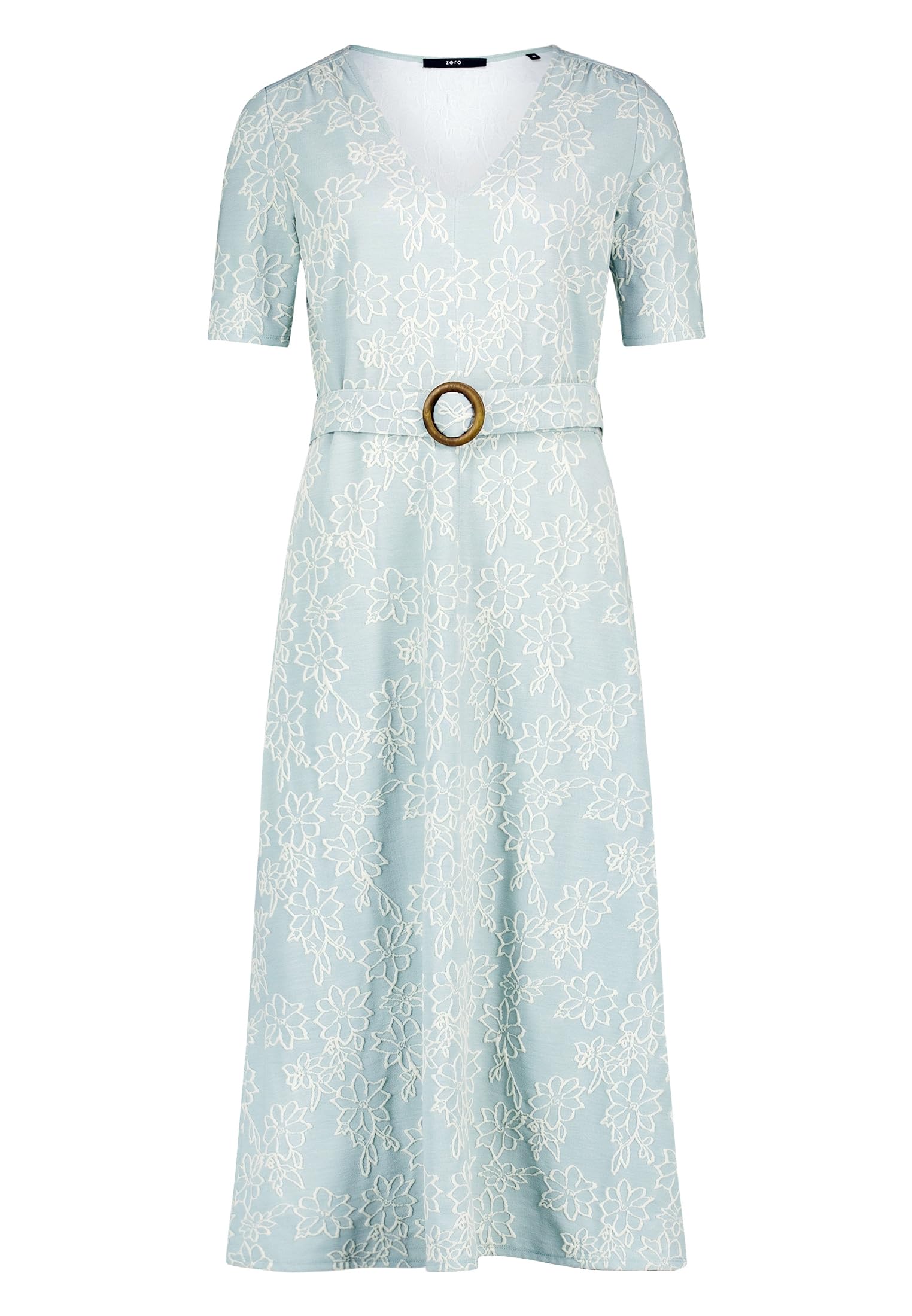 zero Damen Midikleid mit Gürtel