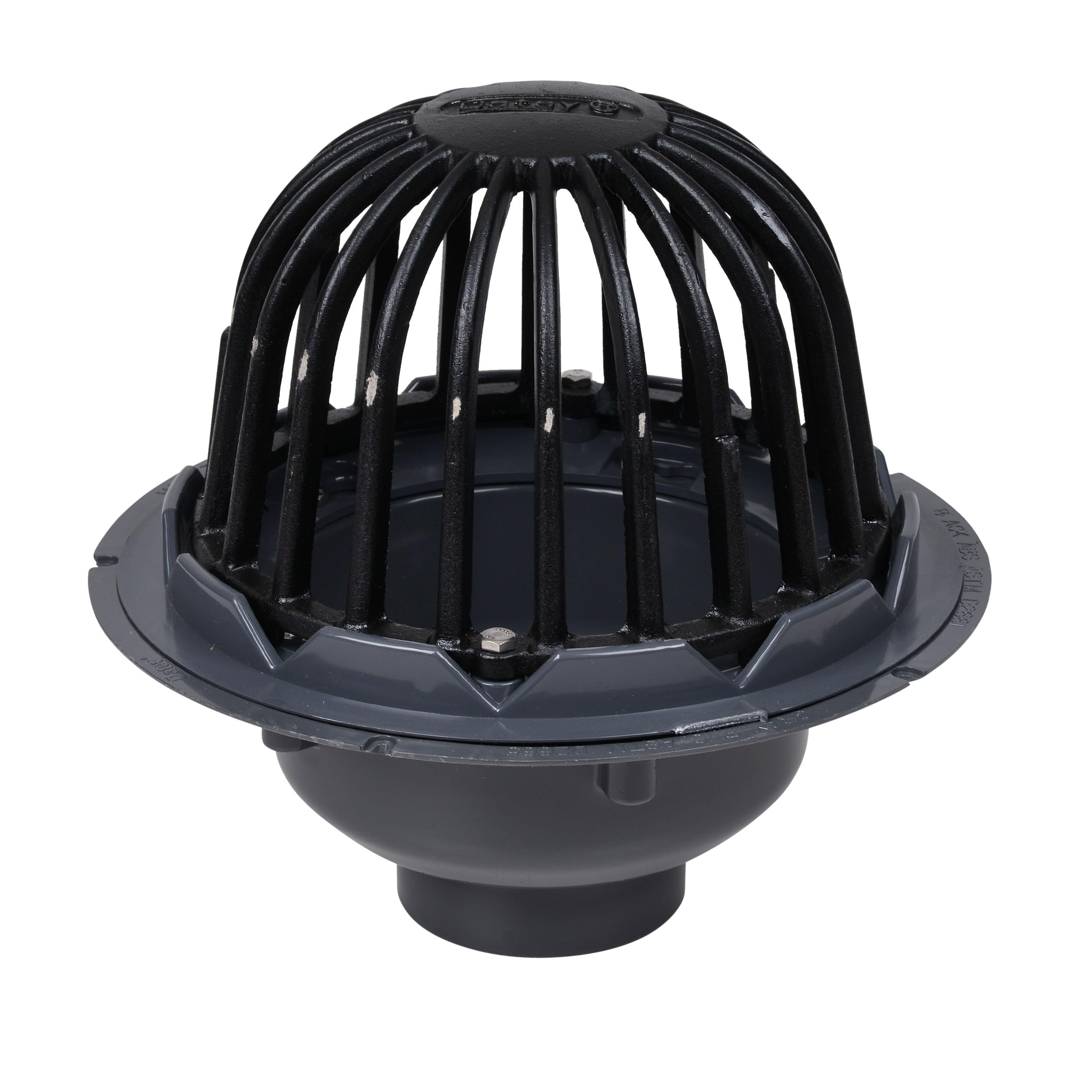Drain de toit en PVC Oatey 78023 haute résistance avec dôme fonte