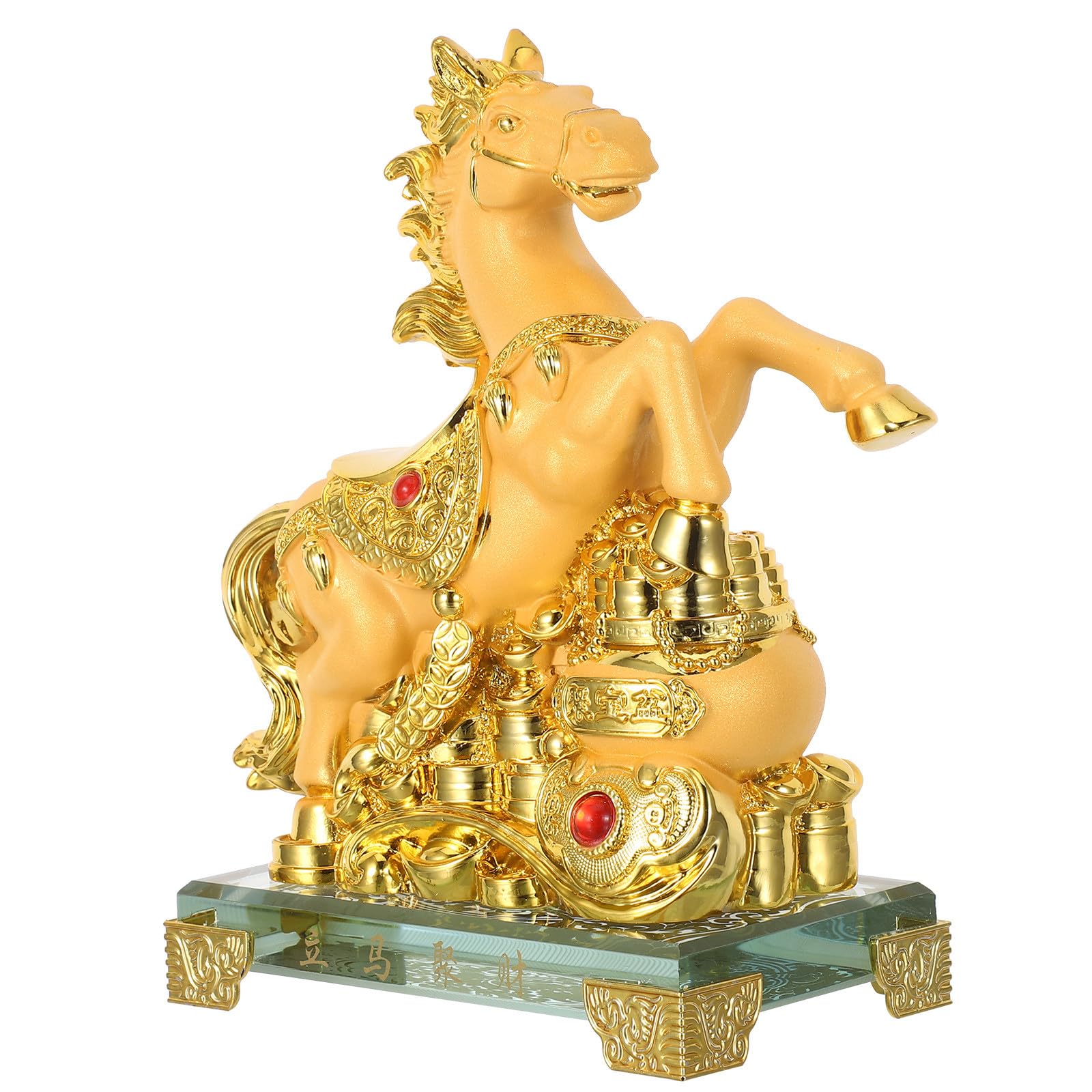 Statue de cheval doré VALICLUD, cadeau idéal Nouvel An Chinois 2026