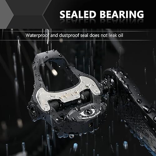 Miniatura 9 de KOOTU KEO Pedales de bicicleta de 916 pulgadas Pedales universales de bicicleta de carretera Pedales de plataforma de bicicleta, pedales sin