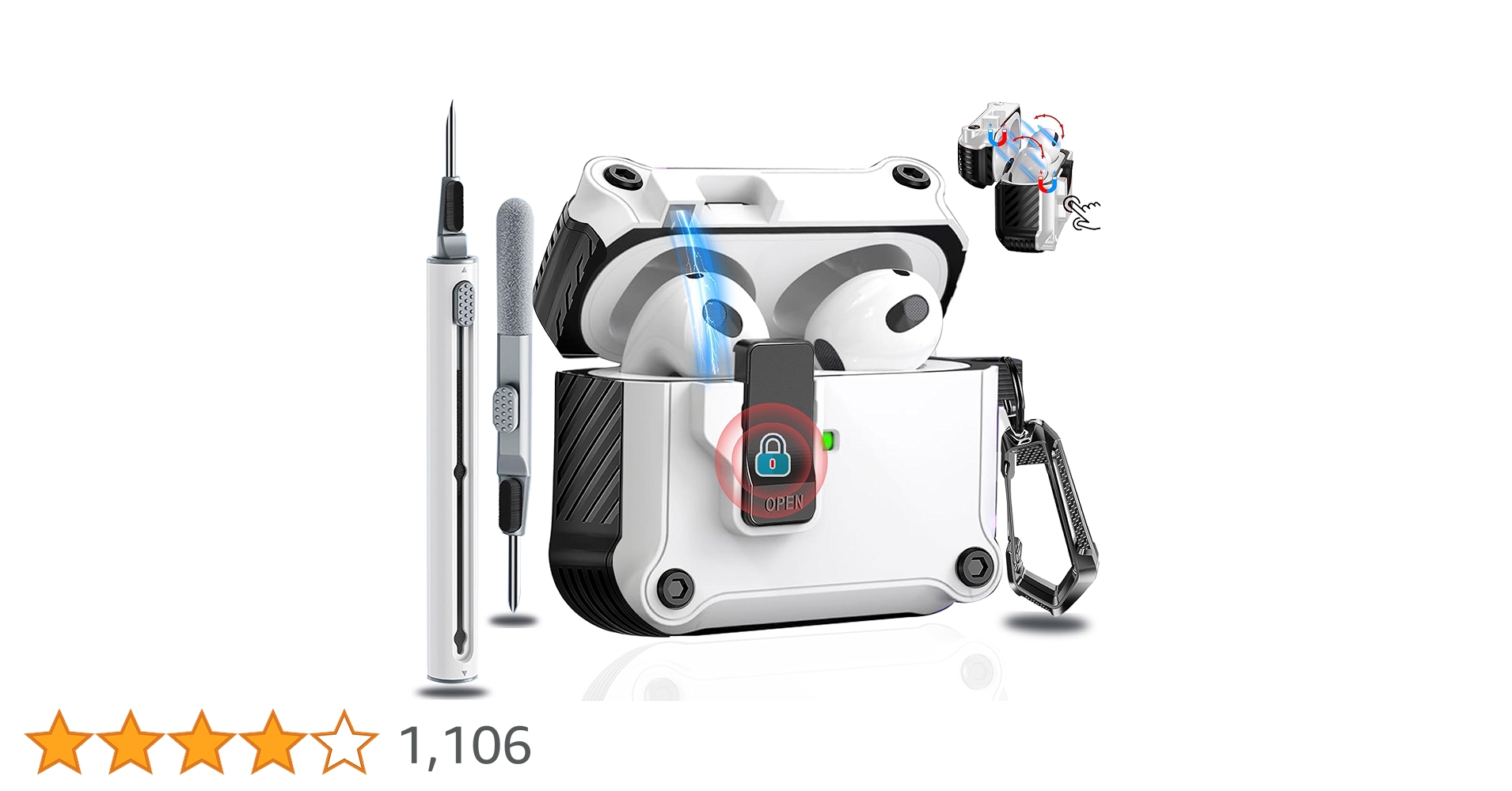 【Amazon購入正規品】AirPods4 +おまけ Amazon.co.jp: Apple AirPods 4 ワイヤレスイヤホン、Bluetooth5