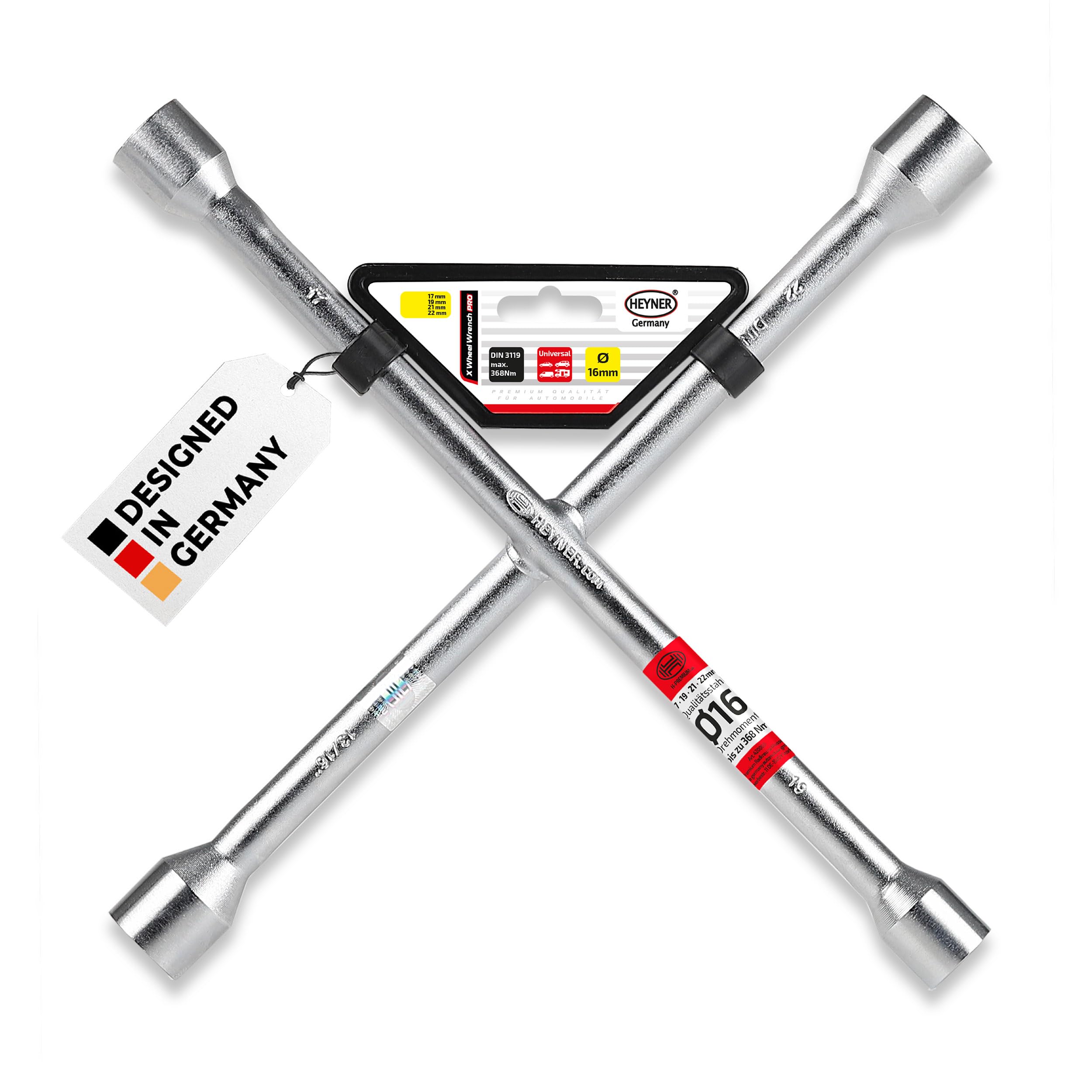 Alca Germany Premium Wheel Kreuzschl Wrench, Chrome