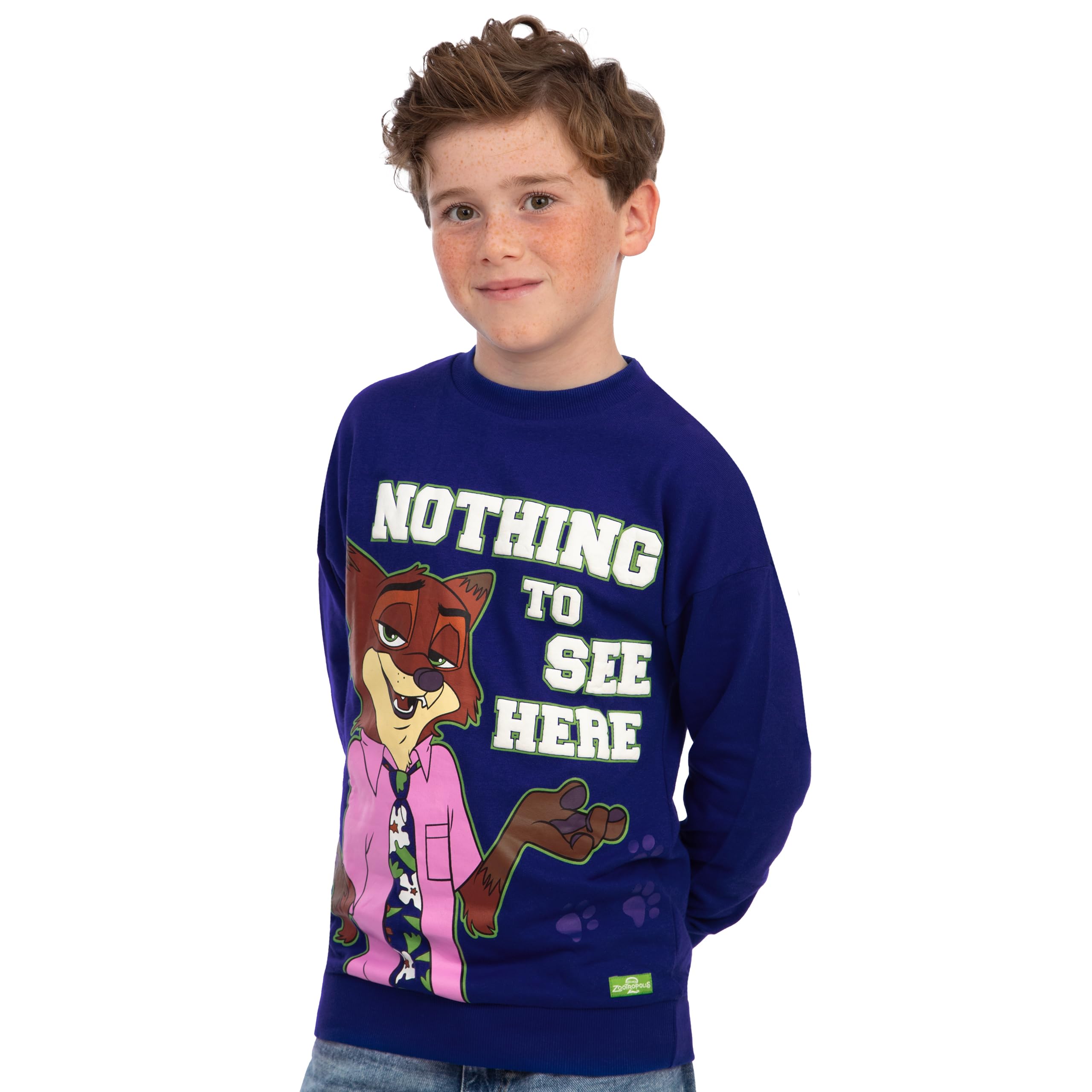 Disney Felpe Bambini, Felpe Zootropolis per Ragazzi, Pullover Nick Wilde per Bambini, Abbigliamento in Cotone per Ragazzi