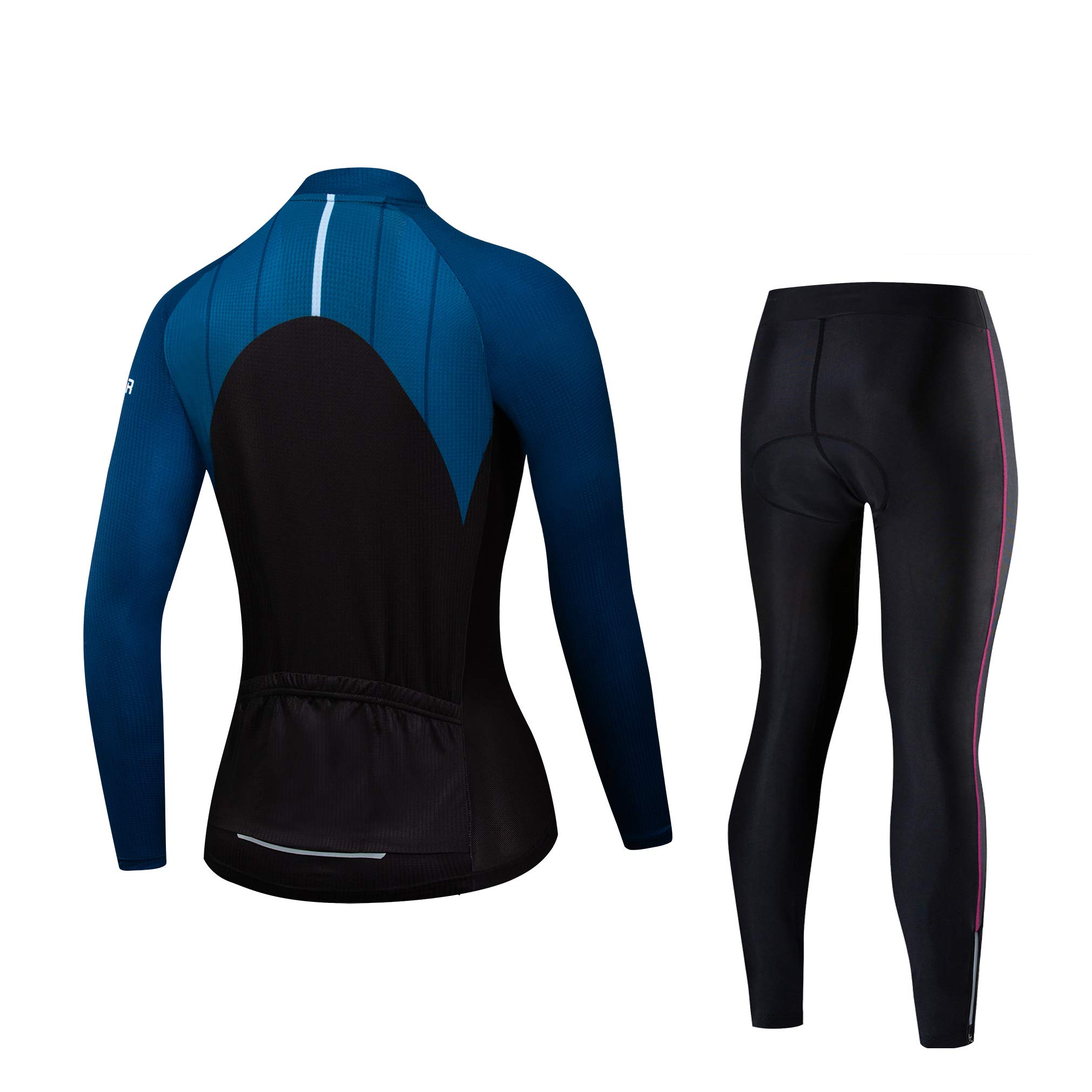 JPOJPO Women's Cycling Jersey, Long Sleeve Bike Jersey, Spring Autumn Youth Girl Ladies Clothing