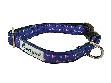 Pet Glam Dog Collar-Safe & Strong Adjustable Buckles-Hudson Bay- Large Dog Breeds- Lab, GSD, Big Indies Others