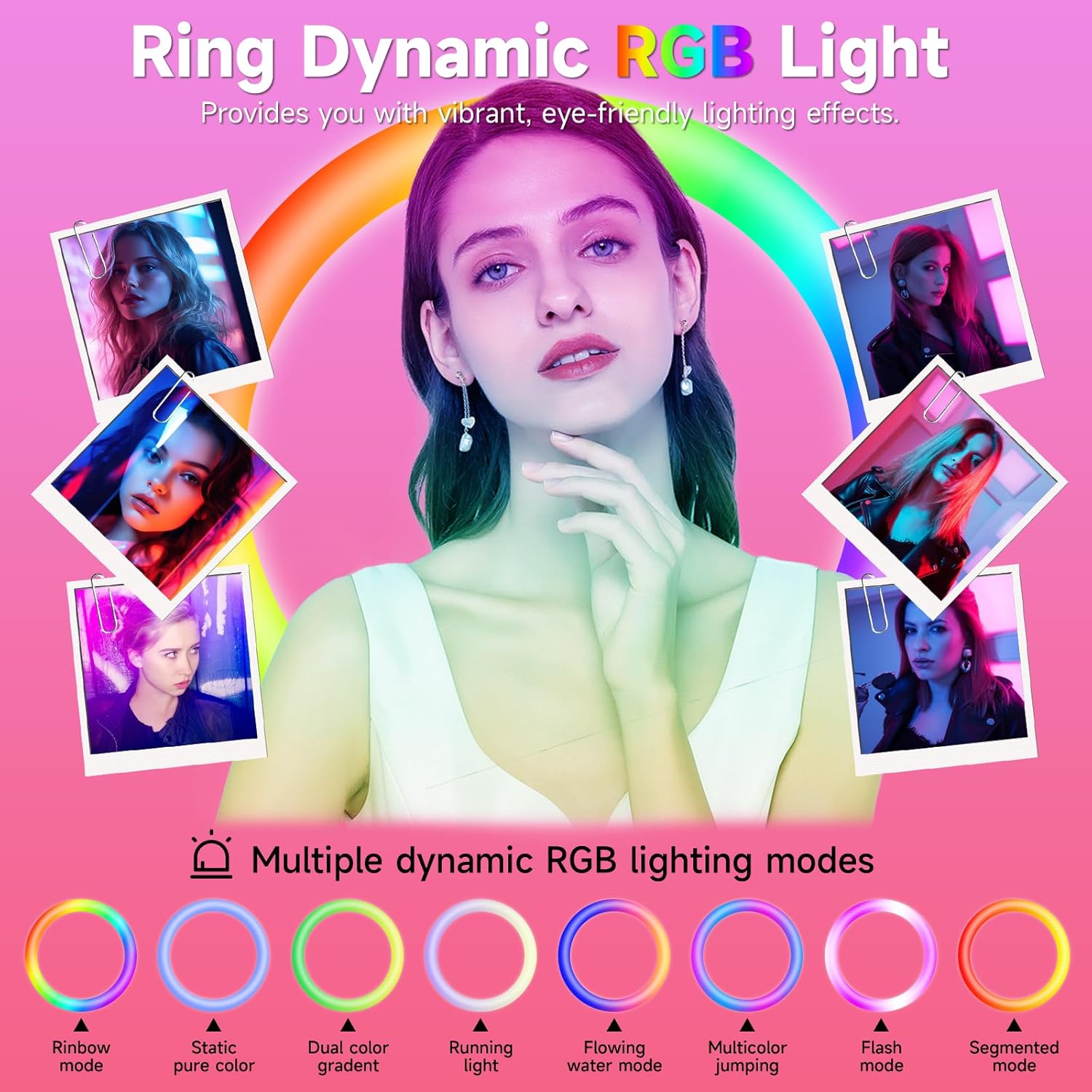 Portable lpad Photo Booth Compatible with Any lpad Logo Custom APP Remote Control RGB Lights Selfie Photo Booth Stand with Flight Case for Parties Wedding Events (White, for 10.9"/11" lpad)