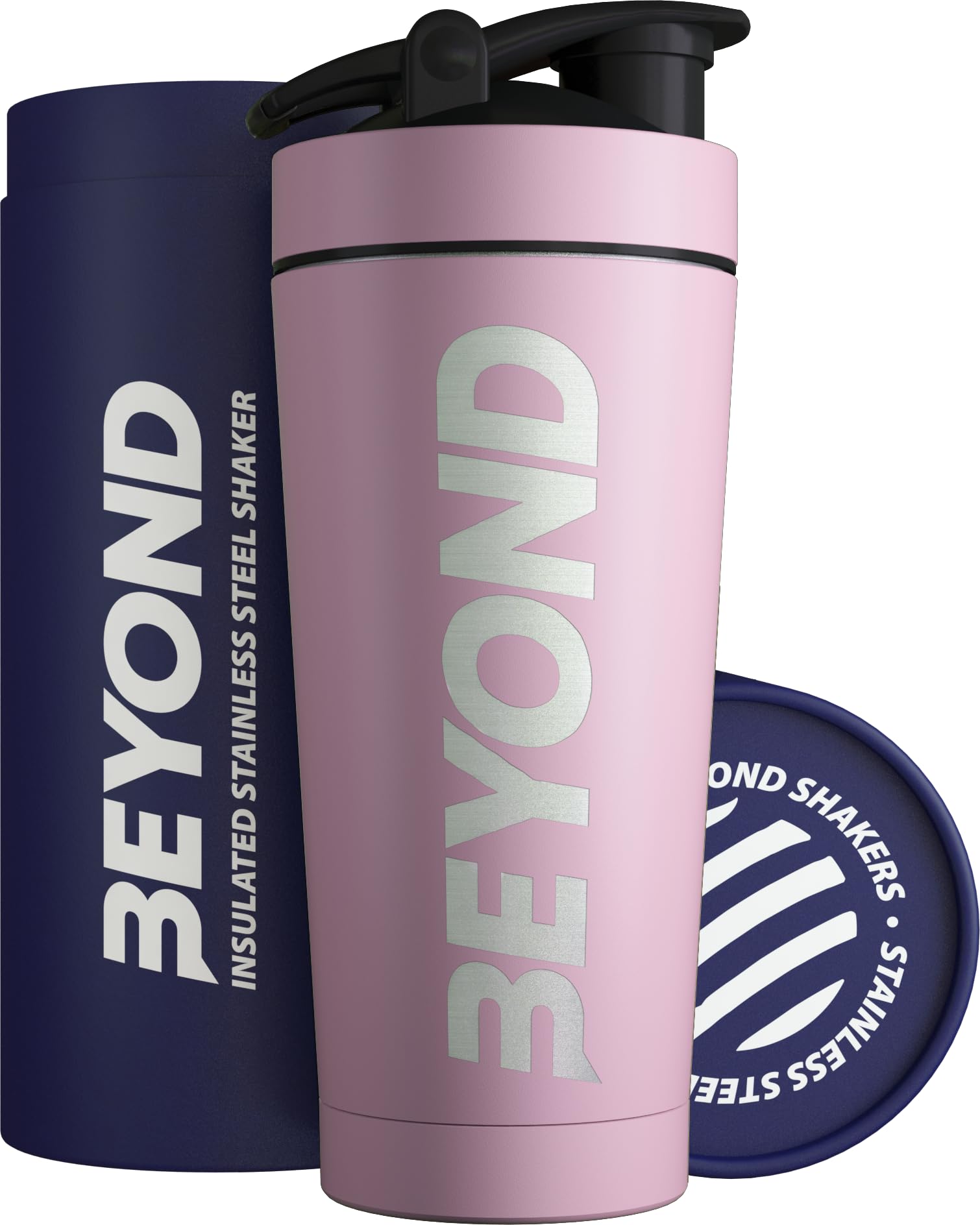 Beyond Shakers Lilac Beyond Stainless Steel Protein Shaker