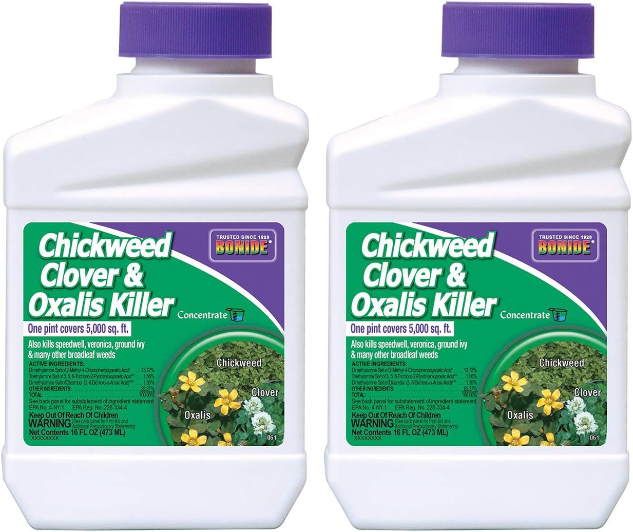 BonideProducts 061 O7688476 Chemical Chickweed, Clover and Oxalis Killer (Pack of 2)