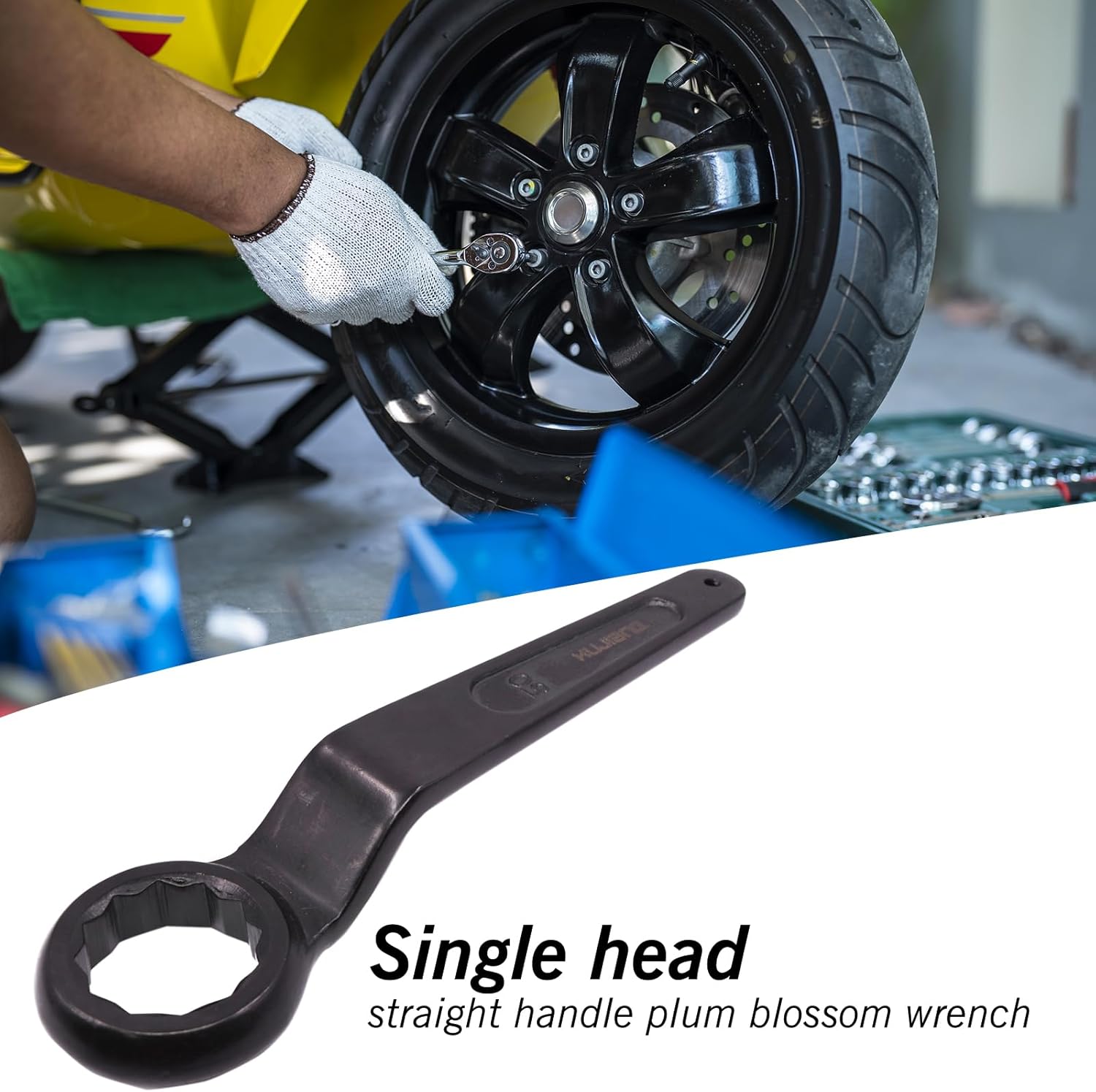 RUIAN 50mm Wrench Offset Single Head Box End Ring Type Impact Hand Tool