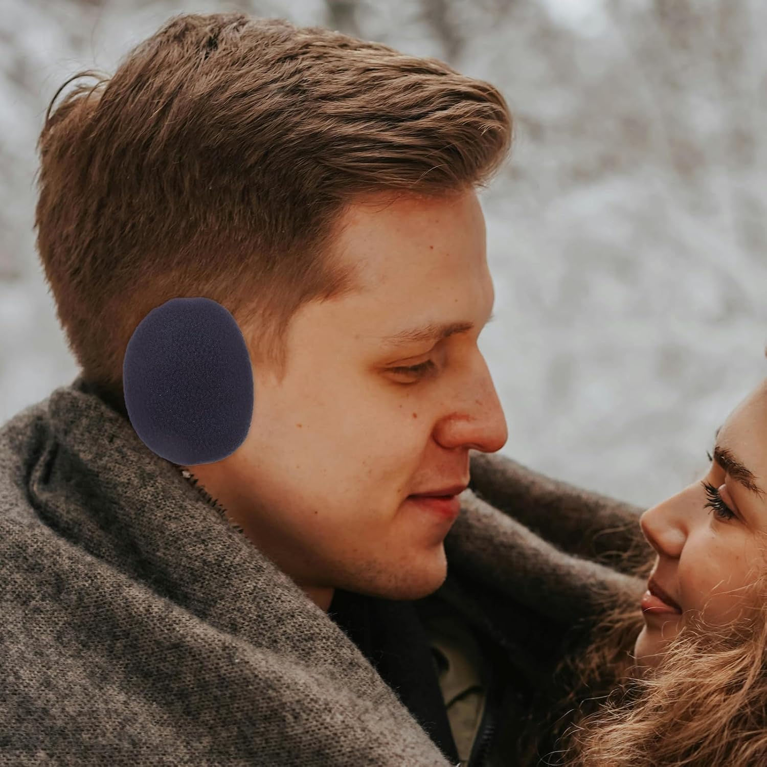 Ear Warmers Split Design 2 Pairs Polar Fleece for Men and Women Winter Ear Muffs for Warmth and Comfort Stylish and Simple for Travel and Sports