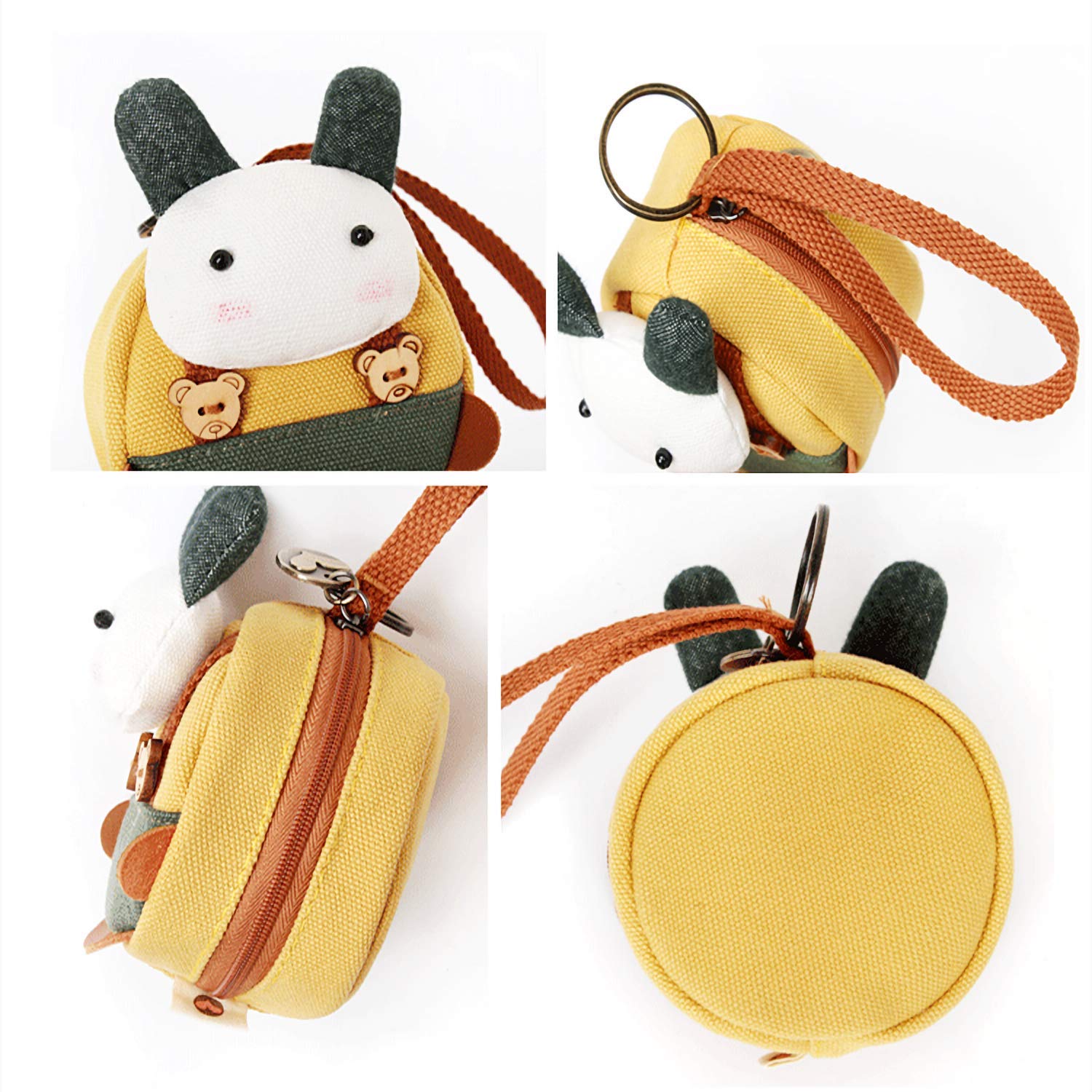 LANEYLI Pacifier Case Pacifier Holder Pacifier Pocket Accessories for Baby Diaper Bag Home Travel Outdoor Activities Yellow Rabbit 1 Pack : Baby