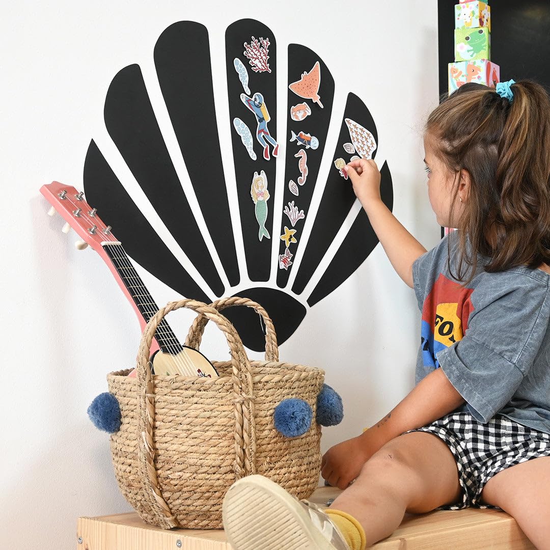 Ferflex - Jeu magnetique ludique Enfant - sous l’Océan - Utilisable sur Tous Supports magnétiques - Jeu Enfant 3 Ans - 52 Magnets