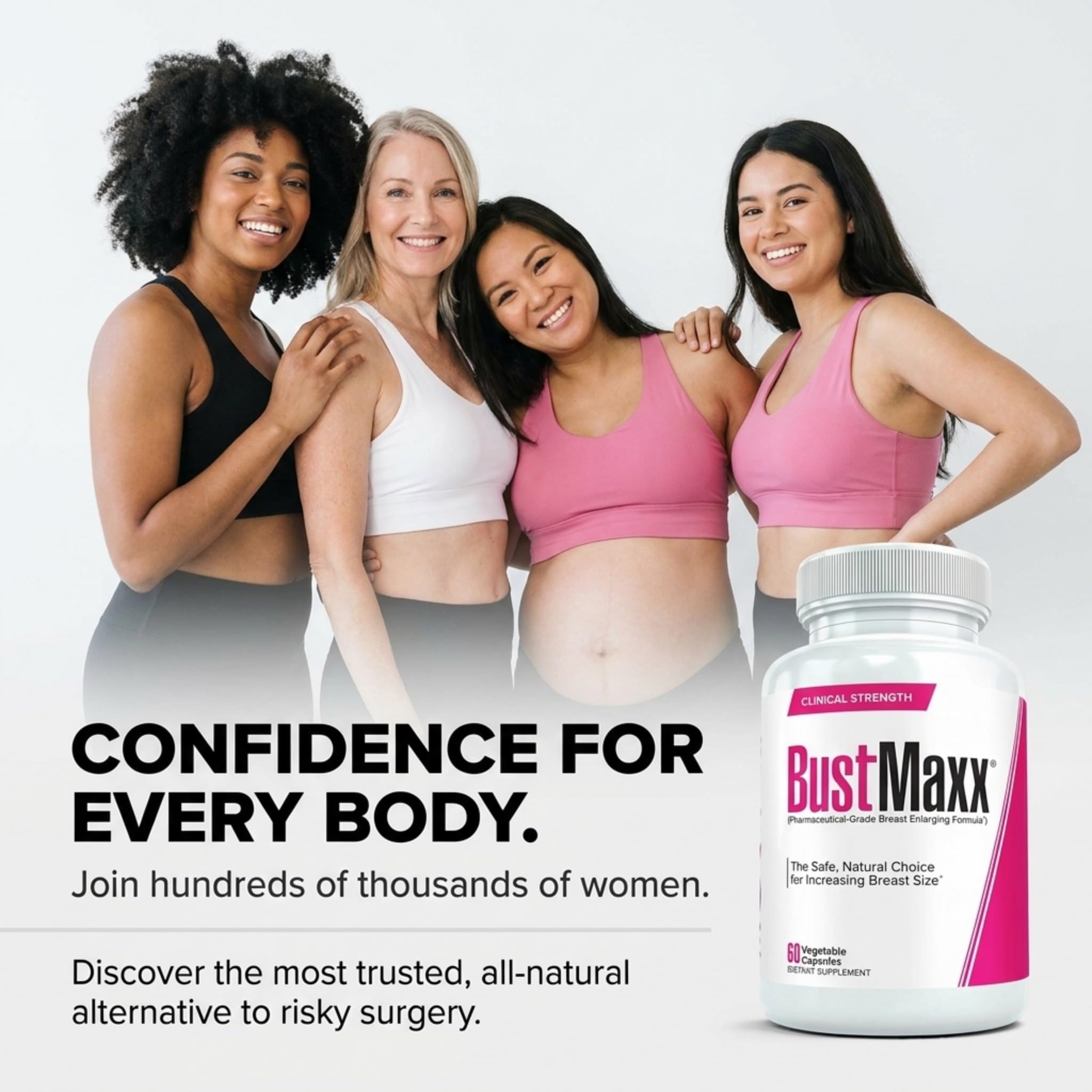 Amazon.com: BustMaxx: The Most Trusted Breast Enhancement Pills | Natural,  Vegan Friendly Breast Enlargement and Female Augmentation Supplement for Breast  Growth, 60 Capsules : Health & Household