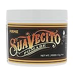 Suavecito Pomade Firme (Strong) Hold 4 oz, 1 Pack - Pomade For Men - Medium Shine Water Based Wax Like Flake Free Hair Gel - Easy To Wash Out - All Day Hold For All Hair Styles