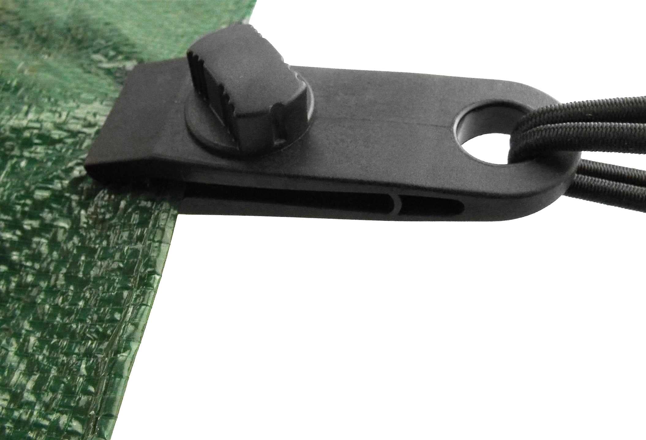 Cost Wise Black Pack Of 20 Crocodile Tarpaulin Clips/Tarp Clamps,Hold Down Grippers Eyelet Replacement