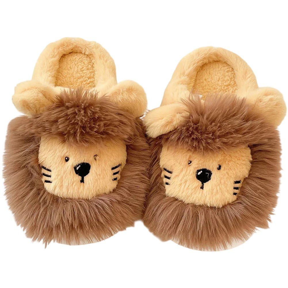 Pantoufles en coton peluche antidérapantes pour marcher en sécurité sur sols froids