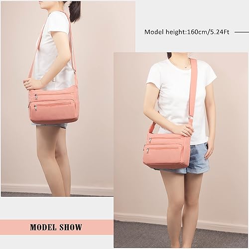 Miniatura 2 de VOLGANIK ROCK - Bolso RFID para mujeres, de tela, nailon, con múltiples bolsillos, para viaje