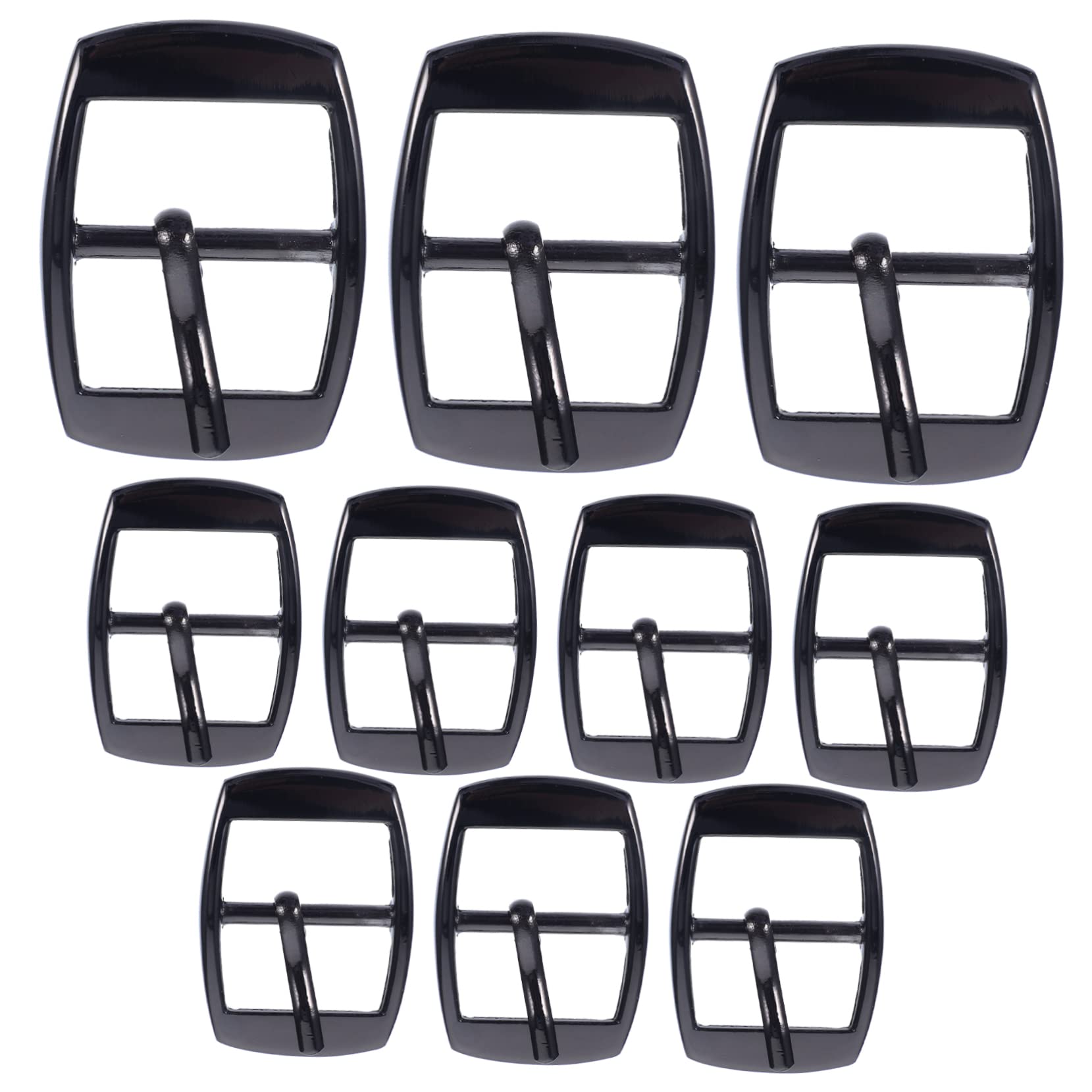 SHINEOFI 20 Piezas Hebilla De Cinturón Sujetadores De Latón Hebillas De Metal s Para Cinturones De Hombre De Correa De Barra Central De Correa Central Zapatos