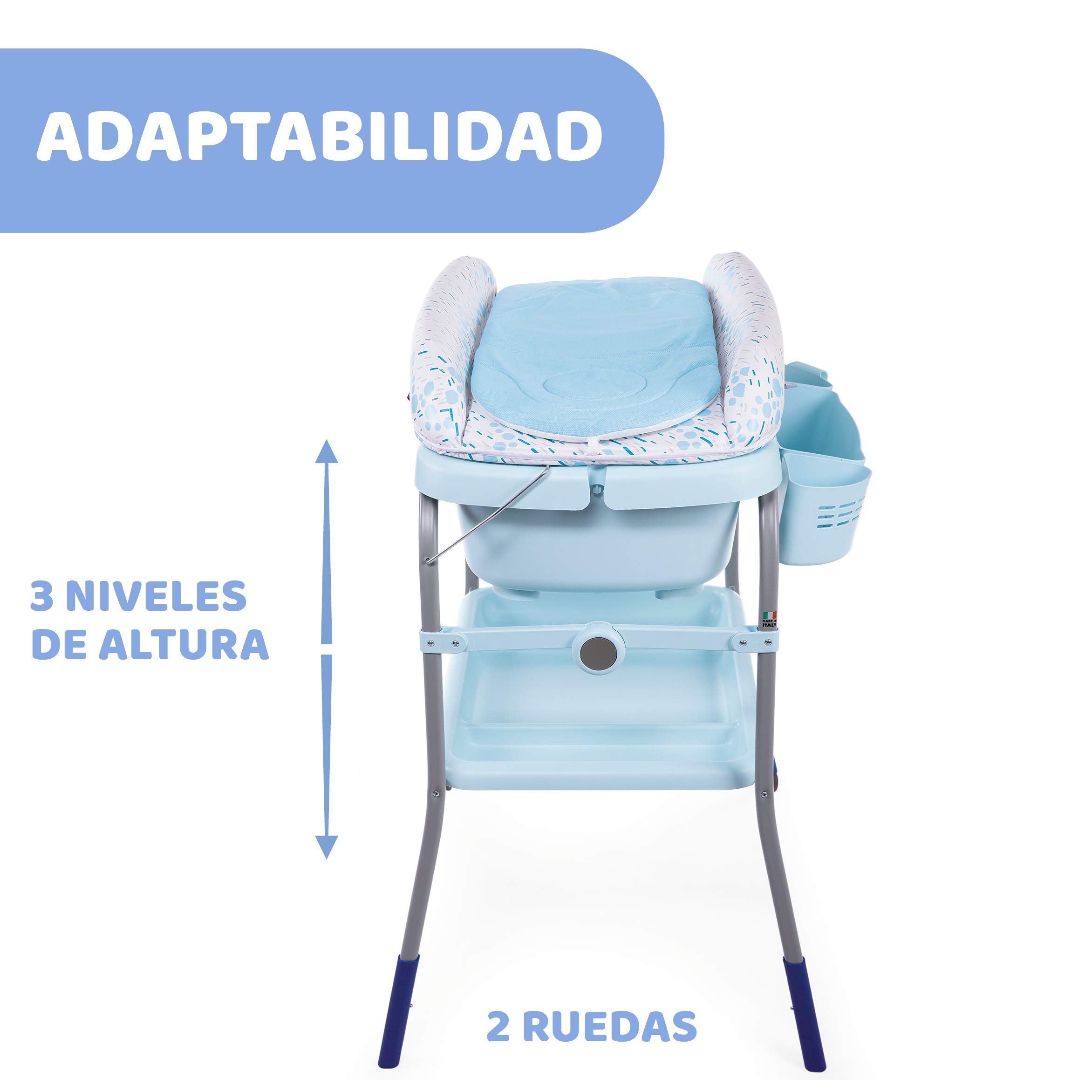 Chicco Bañera y cambiador, Ocean, 1 Unidad (Paquete de 1)