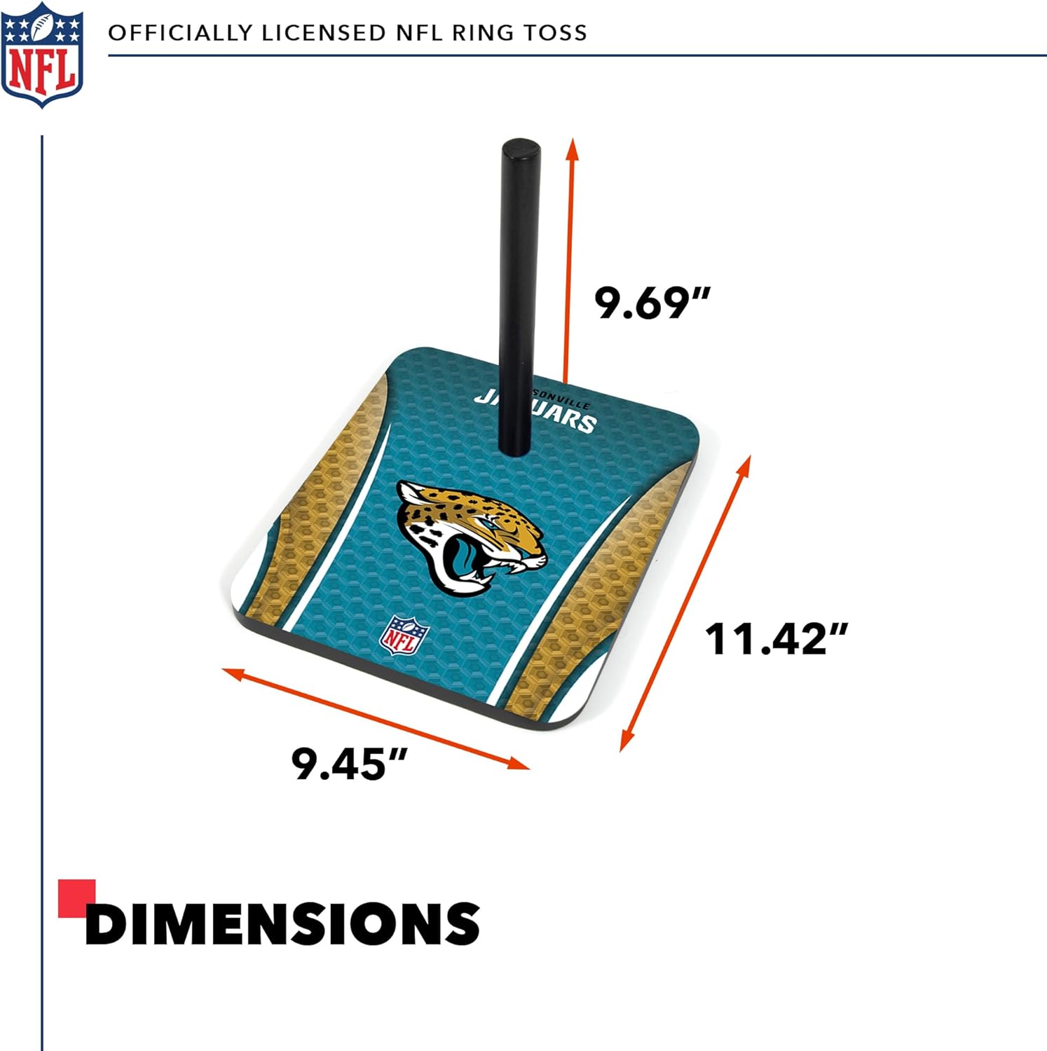 Wild Sports NFL Quoits Set with Direct Print HD Team Graphics – Tailgate Ring Toss Game – Great Gift for Any Football Fan! Ring Toss Family Outdoor Games for The Beach, BBQ, or Tailgate Party