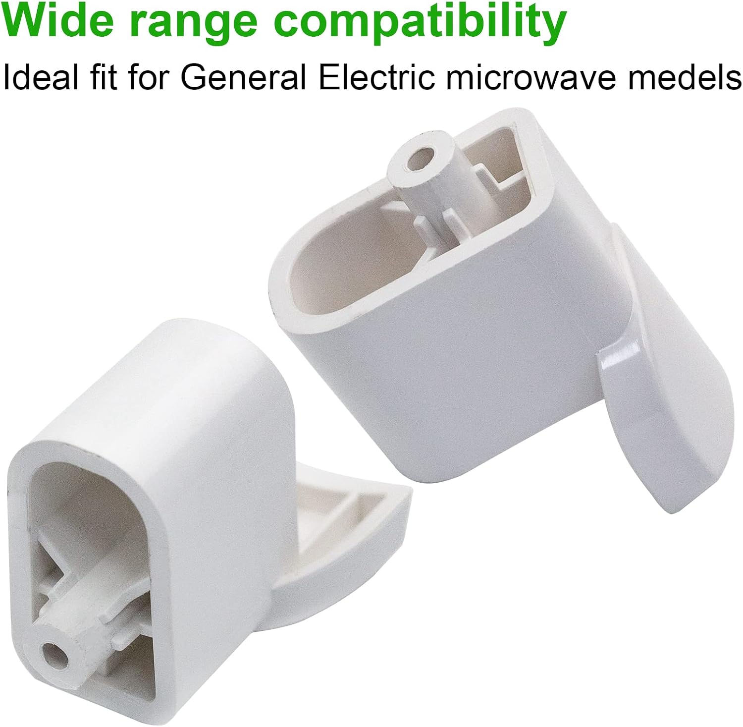 WB06X10943 Microwave Door Handle Support Compatible with of GE, and Hotpoint Microwave Replaces 261301814001, 3025054, PS8753758-2Pack