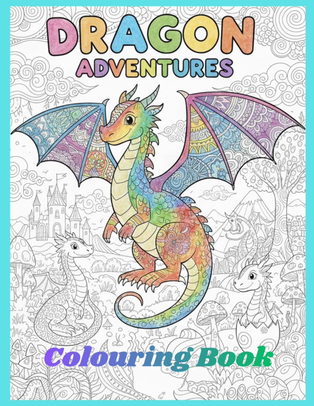 Dragon Adventures Colouring Book: Fun and Magical Dragon Colouring Pages for boys and girls to Support Creativity, Confidence, and Motor Skill Development (Creative Steps Colouring Series)