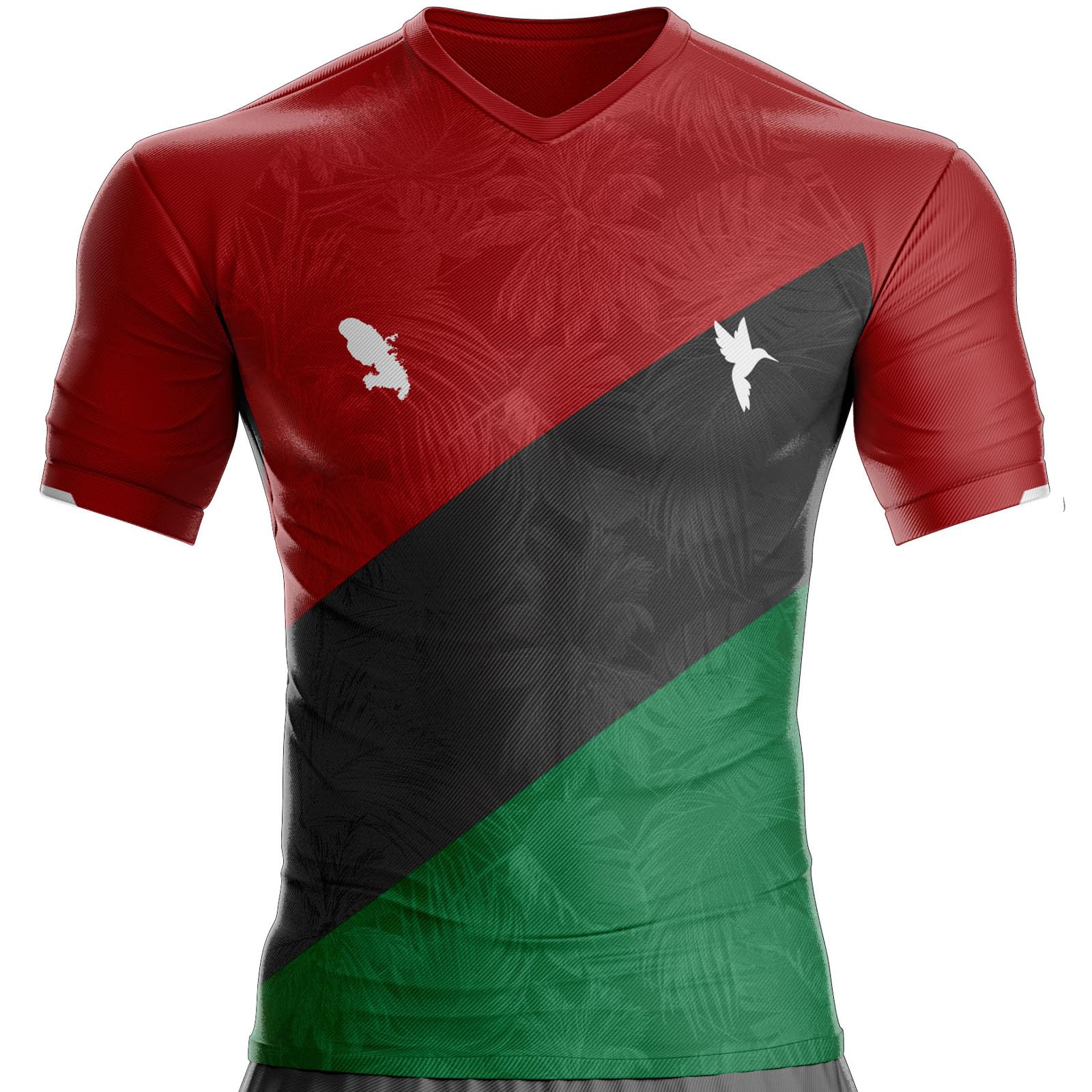 Maillot Martinique Football 972 Microfibre Confortable, Cadeau, avec Drapeau, Tshirt