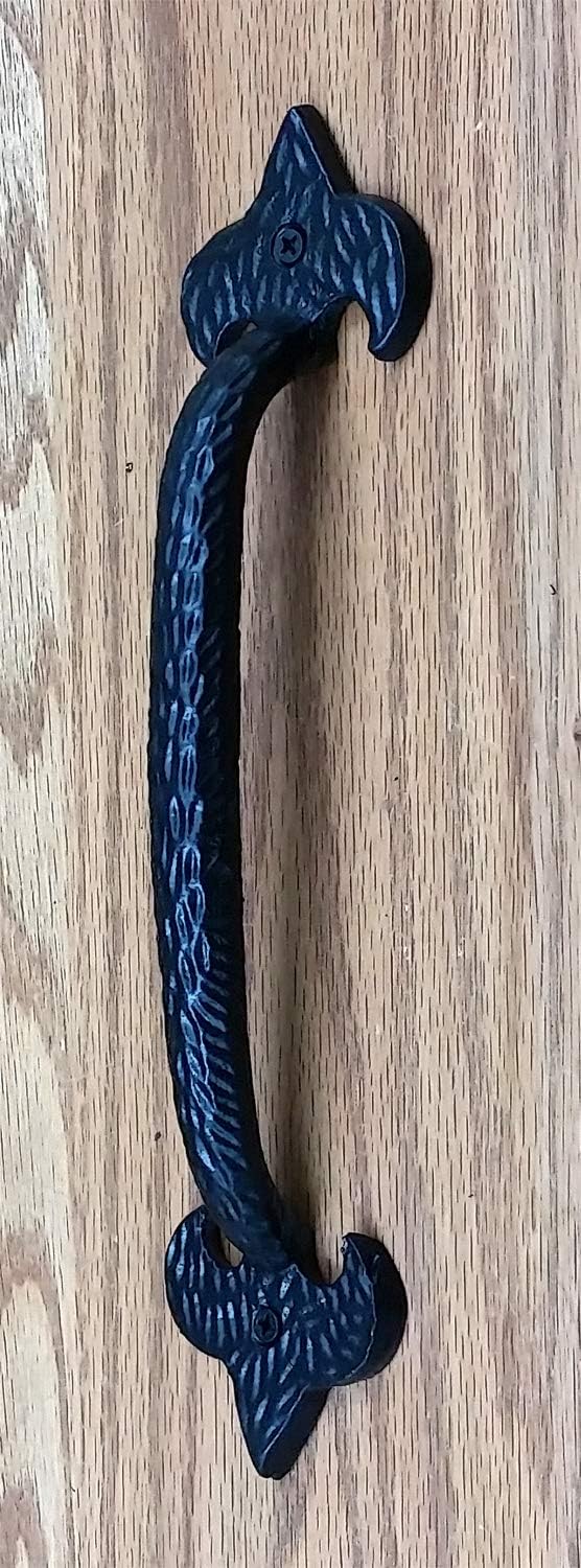 Fleur de Lis Door Pull Handle Gate Pull (7" Size)