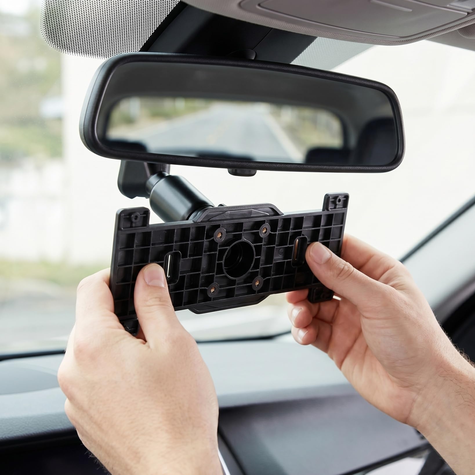 VANZACK Supporto per dashcams sullo specchietto retrovisore, specchietto retrovisore, supporto universale per cruscotto auto per installazione sicura