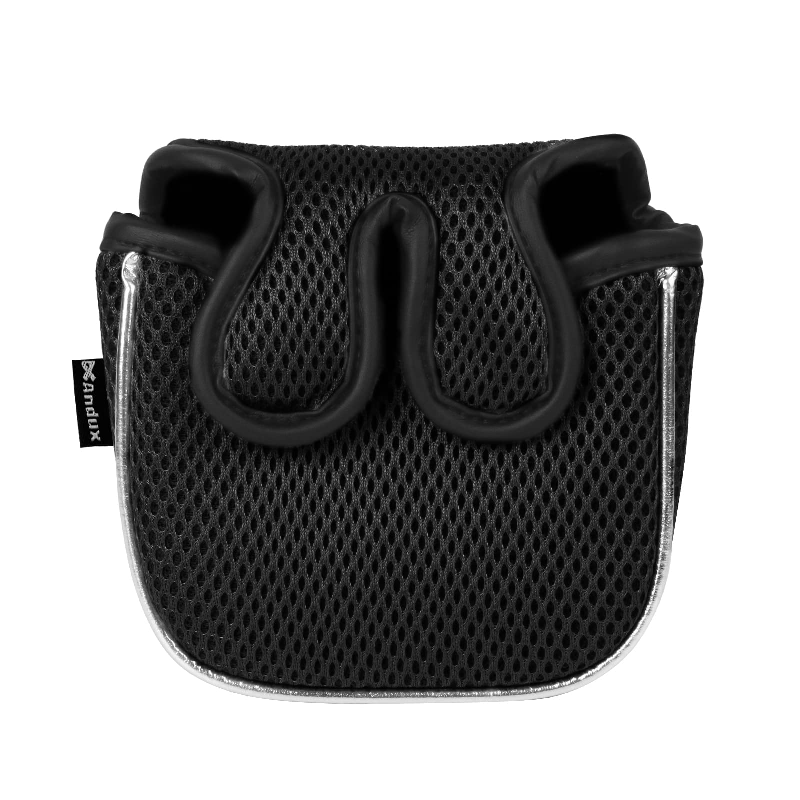 Andux Mallet Cover Golf Putter Head Covers for Center Shaft Putter MT/TG17 Black, Square
