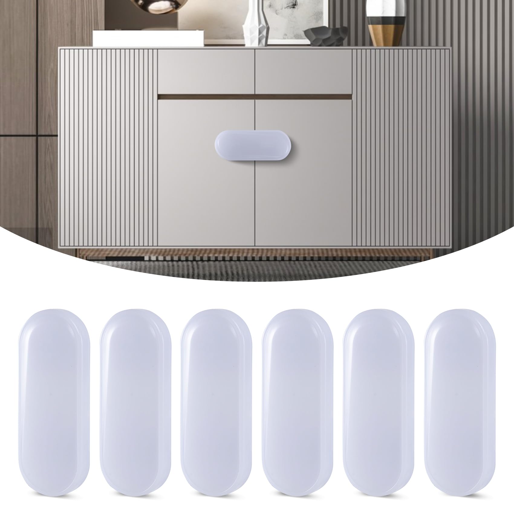 6-Pack Cabinet Locks Baby Proofing - TenLaitech Child Proof Drawer Locks| Child Safety Lock for cabinets Drawers Fridge Toilet Seat