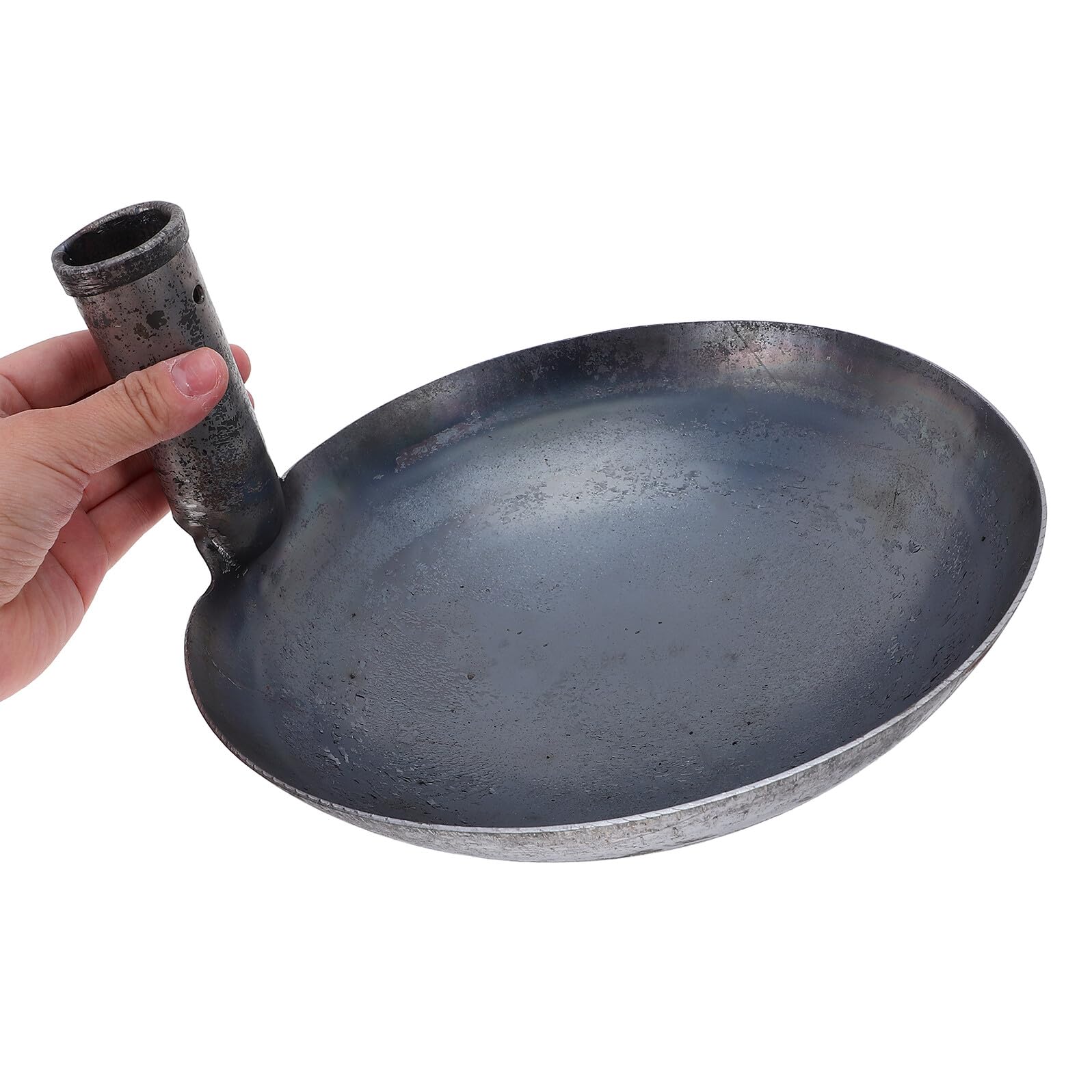 SHINEOFI Pala Metálica para Tamizar Lodo y Estiércol 2 Piezas de 23 CM Mango Vertical Herramienta de Jardinería para Filtrar Tierra y Arena Adecuado para Macetas y Gallineros