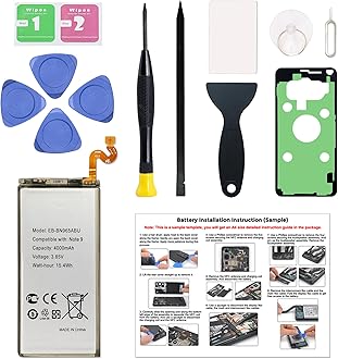 New Upgraded Battery for Galaxy Note 9, EB-BN965ABU Replacement Battery Compatible with Samsung Galaxy Galaxy Note 9, with Repair Tools & Instruction
