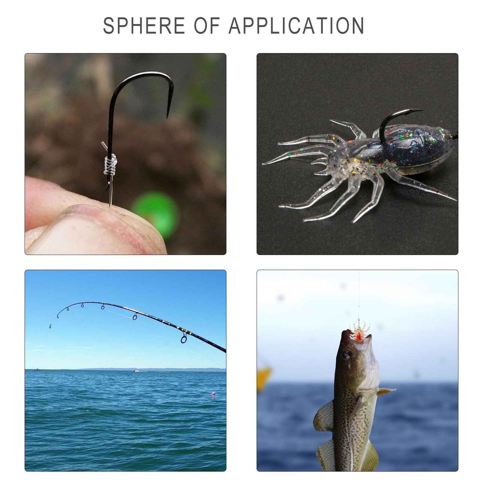 Appâts de pêche, 10 pièces araignées artificielles leurres de pêche résistant aux morsures Paillettes Brillantes appâts Souples appâts Souples Fournitures de pêche(Orange)