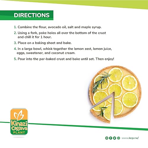 Miniatura 6 de Kinazi Harina de yuca (Fufu), harina de yuca prémium de 4.4 libras, probada por lotes y verificada sin gluten, perfecta para hornear y cocinar sin