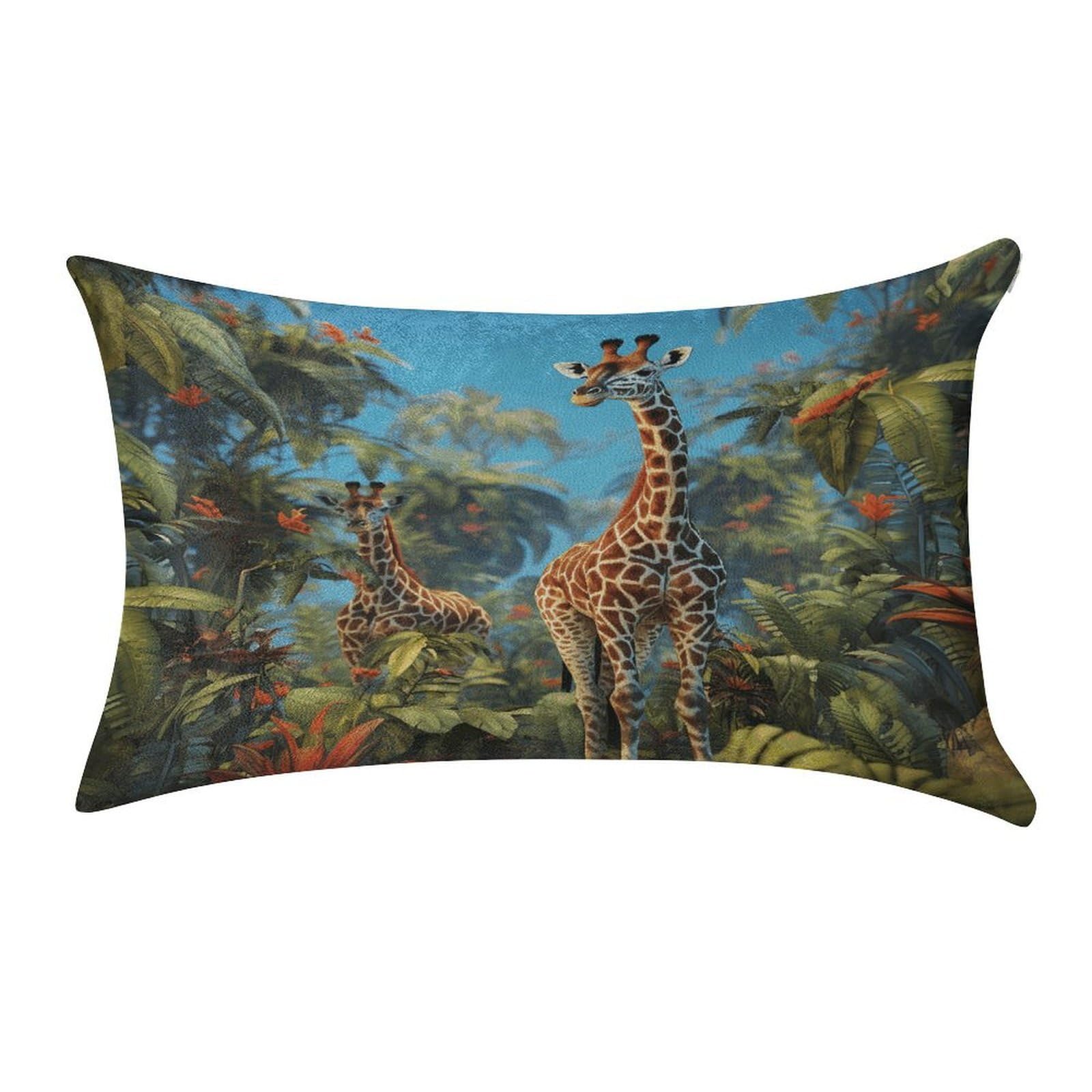 Fekiloot Style Jungle Giraffe Pillow Covers Home Decor Pillow Cases