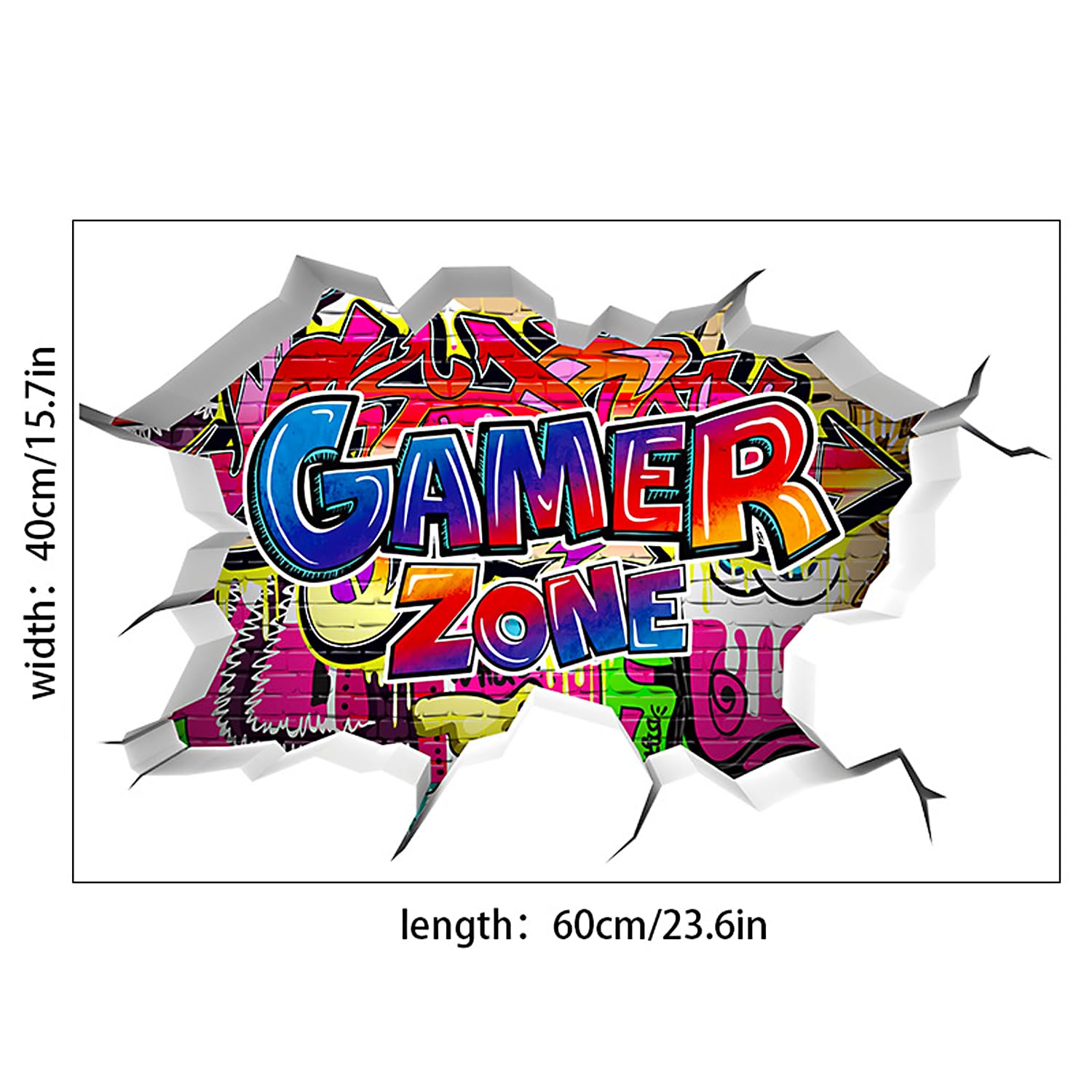 ARJDXDP 3D Gaming Wall Stickers for Boys Bedroom Xbox Wall Sticker for Playroom Gaming Art Stickers - Image 2