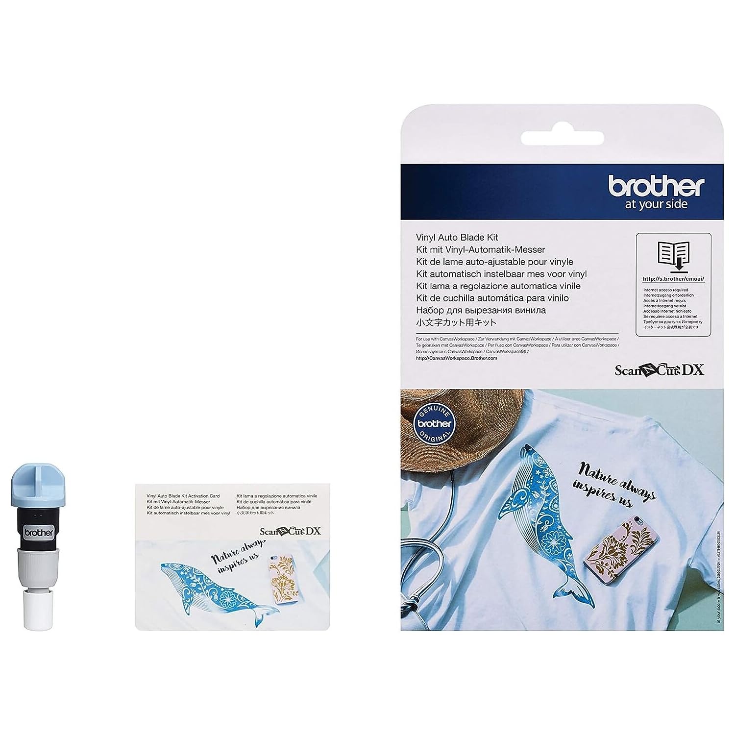 Brother CADXVBKIT1 ScanNCut DX Vinyl Auto Blade Kit, No Color