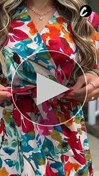 CCTOO Women's Summer Wrap Maxi Dress Casual Bohemian Floral